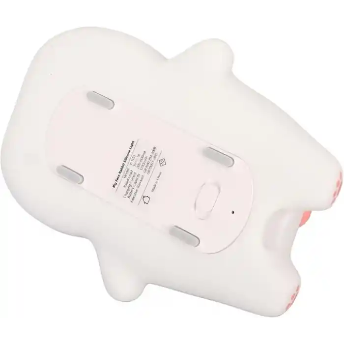 Coverzone Yumuşak Silikon Tavşan Mini Gece Lambası Dekoratif Işık Derecesi Ayarlanabilir Yatak Odası Lambası Rabbit Kitap Okuma Lambası Çocuk Odası (Tavşan - YH302)