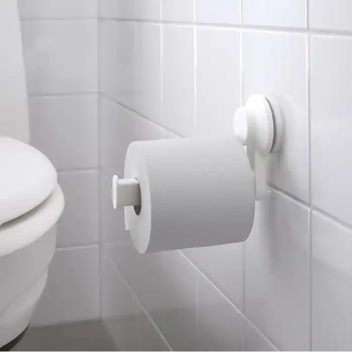 Ikea Tisken vantuzlu tuvalet kağıdı tutucu, beyaz, 403.812.91