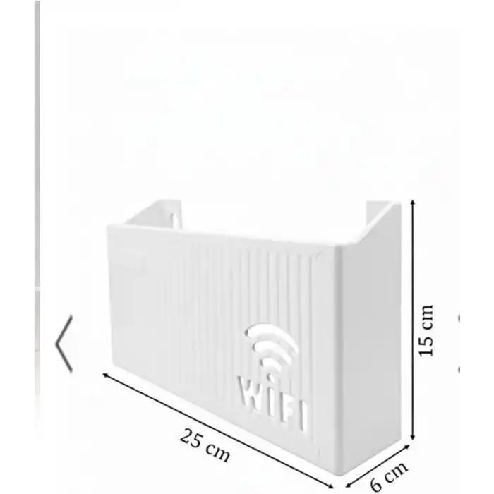 3lü Set Modem Gizleme Kutusu | Wi-Fi Router Saklama Kutusu | Pleksi Duvar Tipi Modem Koruyucu + 20 Adet Kablo Düzenleyici + 2 Adet Yapışkanlı Vidalı Askı Hediyeli (3, 3Lü Set)