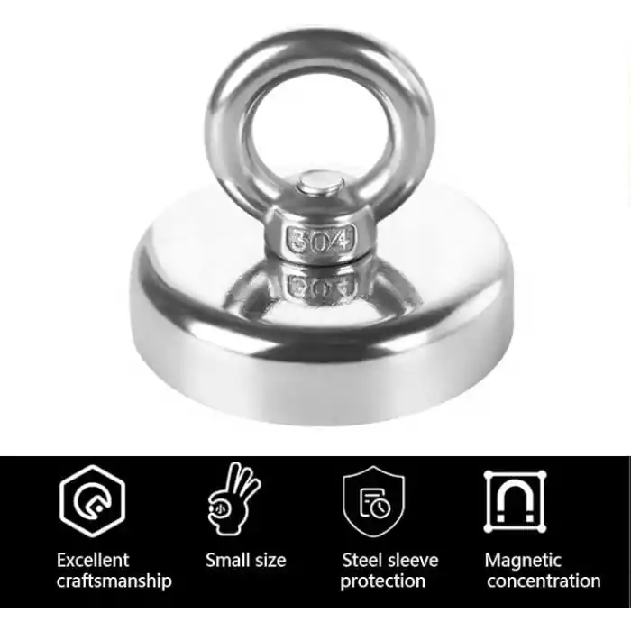 Valkyrie D20 10kg 20mm Askılı Güçlü Neodyum Mıknatıs Banyo Tuvalet Mutfak Askı Raf