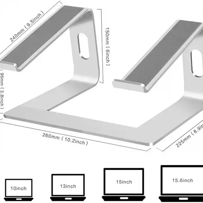 Hobimtek M5 Alüminyum Ergonomik Katlanır Macbook Bilgisayar Standı Bilgisayar Yükseltici 10 –17 inç