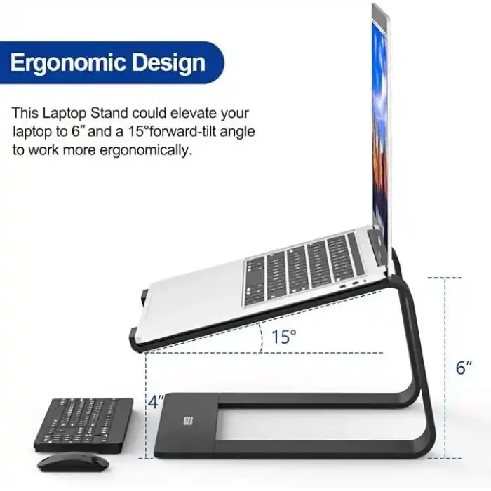 Hobimtek M5 Alüminyum Ergonomik Katlanır Macbook Bilgisayar Standı Bilgisayar Yükseltici 10 –17 inç