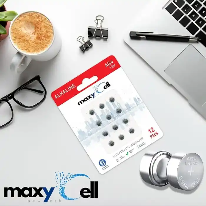 12 Adet AG4 LR626 Alkalin Düğme Pil 1,5V; Saatler, Oyuncaklar, Araç Kumandaları, Hesap Makineleri, İşitme Cihazları ve Elektronik Cihazlar için Yüksek Kapasiteli, Uzun Ömürlü Sızdırmaz