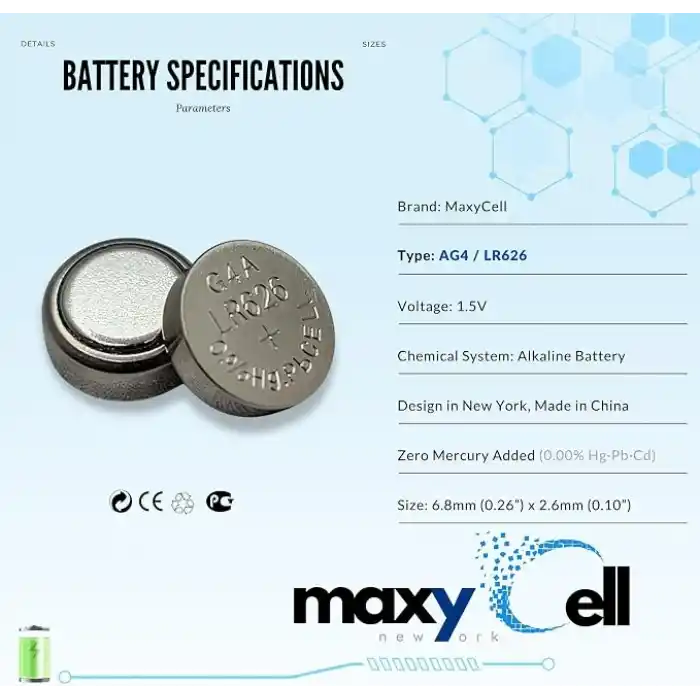 12 Adet AG4 LR626 Alkalin Düğme Pil 1,5V; Saatler, Oyuncaklar, Araç Kumandaları, Hesap Makineleri, İşitme Cihazları ve Elektronik Cihazlar için Yüksek Kapasiteli, Uzun Ömürlü Sızdırmaz