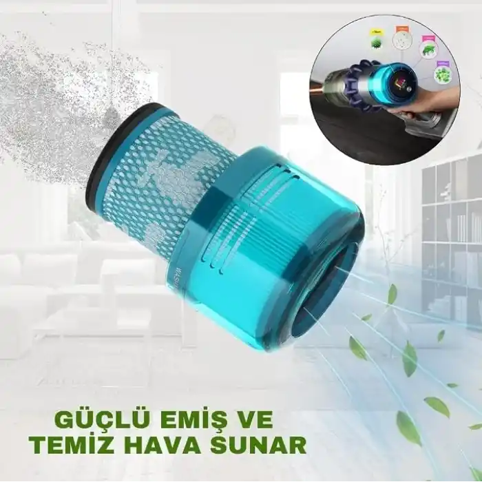 Dyson V15 Detect Dikey Şarjlı Süpürge ile Uyumlu Hepa Filtre
