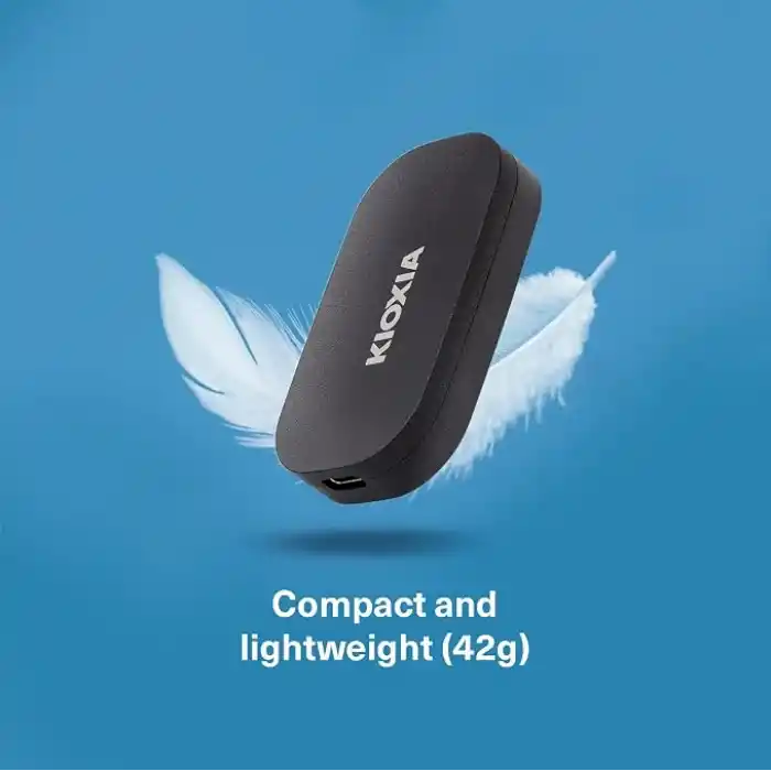 KIOXIA EXCERIA PLUS G2 1TB Taşınabilir SSD – USB 3.2 Gen 2, 1050MB/s Okuma, 1000MB/s Yazma