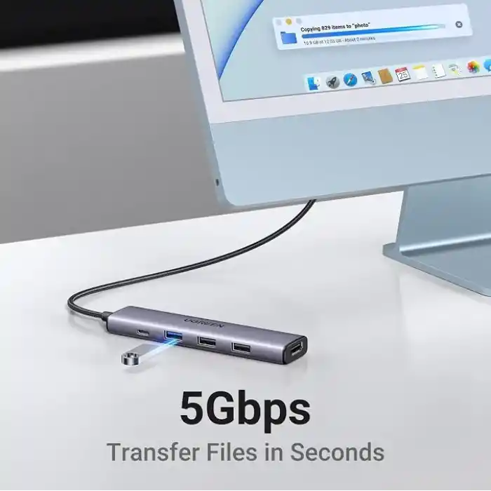 UGREEN USB C Hub, PD 100W, 4K HDMI, MacBook Pro/Air, iPad Pro/Air, Surface Pro/Go, Galaxy Tab, Galaxy S23/S22 vb. ile uyumlu USB A 3.0.