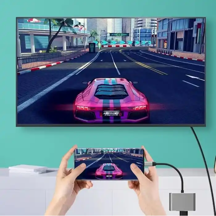 Coverzone Type-c 3in1 Hdmi 4K Usb 3.0 Görüntü Veri Aktarımı Sağlar Usb Adaptör Notebook ve Macbook ile Uyumlu TC-23