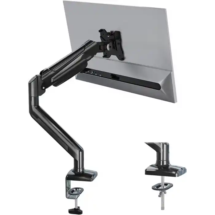 BONTEC 13-32 İnç Gazlı Amortisörlü Tekli Monitör Kolu, 9 kg’a Kadar, Tam Hareketli, VESA 75x75/100x100