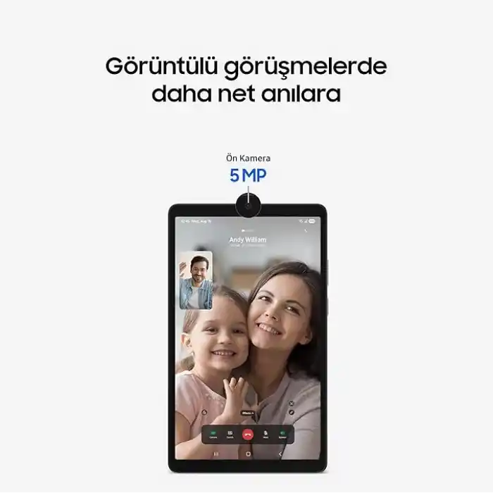 Samsung Galaxy Tab A11, Android Tablet, Gri, WiFi Destekli, 8GB RAM, 128GB Depolama Alanı, 8.7 İnç (Samsung Türkiye Garantili)