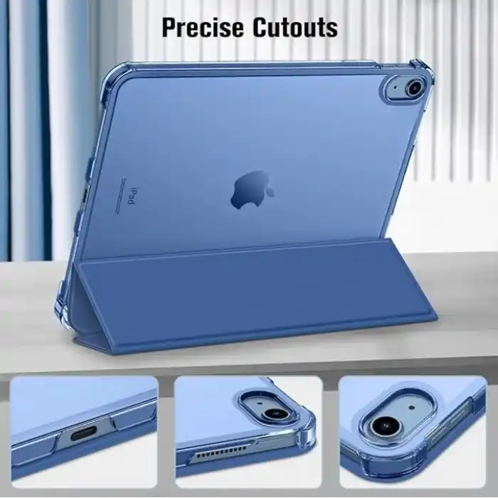 UnDePlus iPad 11.Nesil A16 11inç/10.Nesil 10.9inç ile uyumlu Kılıf Flip Cover Kalem Bölmeli PC Case