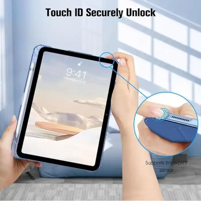 UnDePlus iPad 11.Nesil A16 11inç/10.Nesil 10.9inç ile uyumlu Kılıf Flip Cover Kalem Bölmeli PC Case