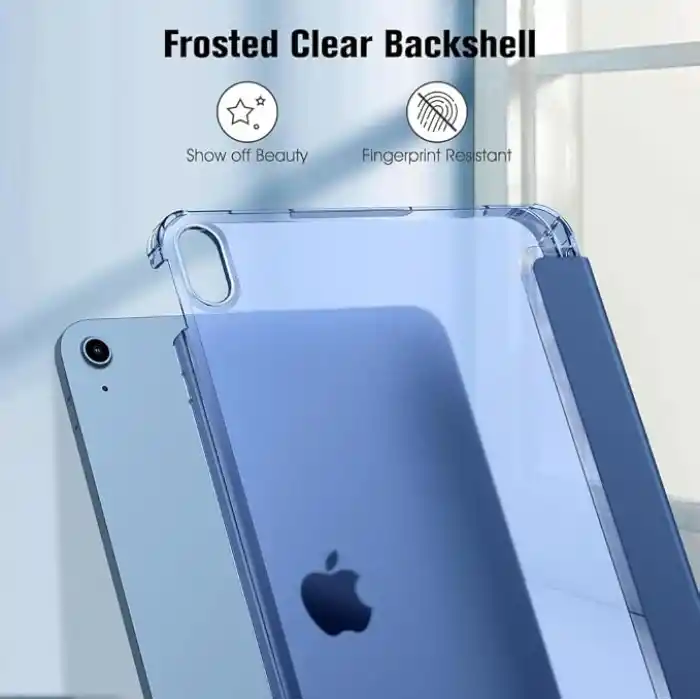 UnDePlus iPad 11.Nesil A16 11inç/10.Nesil 10.9inç ile uyumlu Kılıf Flip Cover Kalem Bölmeli PC Case