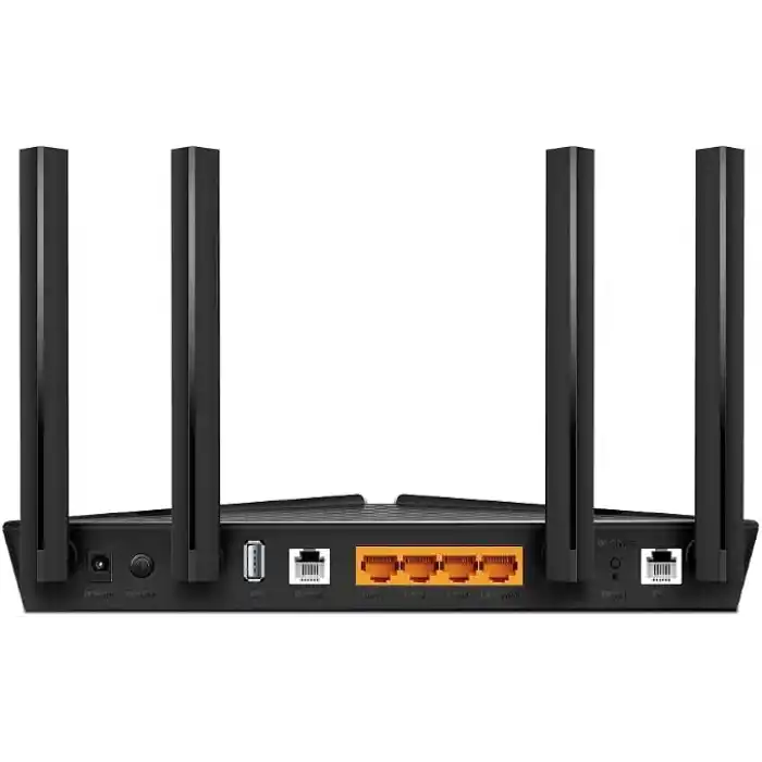 TP-Link Archer VX1800v, AX1800 Mbps Çift Bantlı Fiber Destekli Wi-Fi 6 VDSL/ADSL Modem Router, 4 Gigabit LAN Portları + 1 USB 2.0 Port, MU-MIMO, Super VDSL, Tether Uygulaması ile Kolay Kurulum