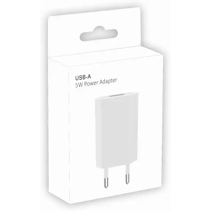 PDAteknoloji 5 watt 5 volt 1 amper USB Adaptör Beyaz A2118 (Yerli Üretim)