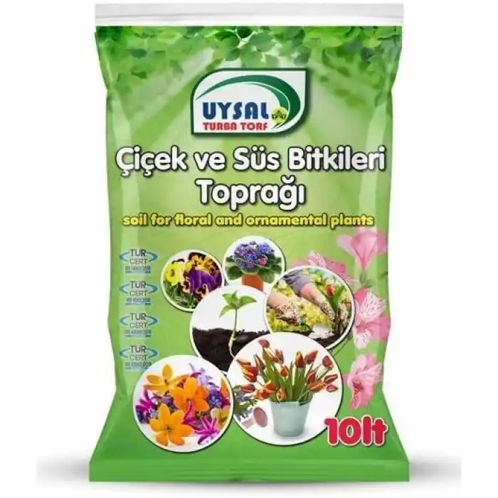10 Lt Bitki Toprağı, Fideleme, Saksı Toprağı İç Dış Mekan Toprak Torf.
