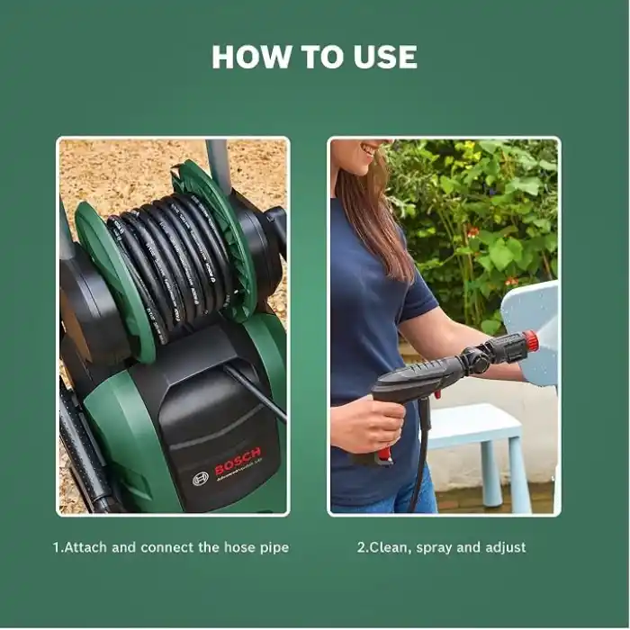 Bosch Home and Garden Yüksek Basınçlı Yıkamalar için 6 Metre Hortum Uzatması (160 BarA Kadar Olan Makineler için Uygundur)