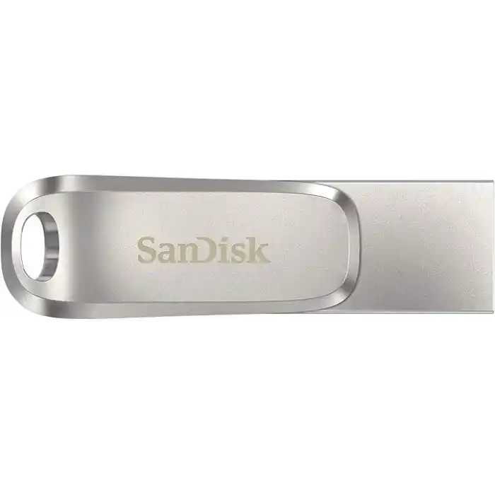SanDisk Ultra Dual Drive Luxe USB Type-C Sürücü Akıllı Telefon Bellek 64 GB (Mobil Bellek, USB 3.2 Gen 1, Döner Tasarım, 400 MB/s Okuma, USB Sürücü, Otomatik Yedekleme)