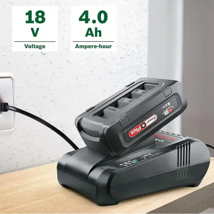 Bosch Home and Garden Akü PBA 18 V 4,0 Ah - PowerPlus (1 akü 18 V 4,0 Ah, 18 V sistem, bir kutuda teslimat)