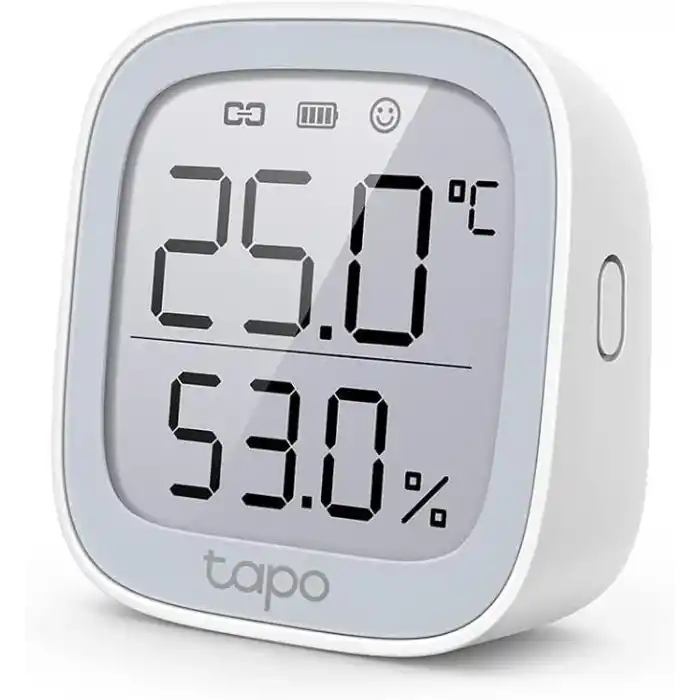 Tapo T315, Akıllı Sıcaklık ve Nem Monitörü, Ücretsiz Veri Depolama, LCD Ekran, Gerçek Zamanlı Bildirimler, Pil Dahildir, Alexa ve Google Home ile Çalışır, Tapo Hub Gereklidir Ayrıca Satılır