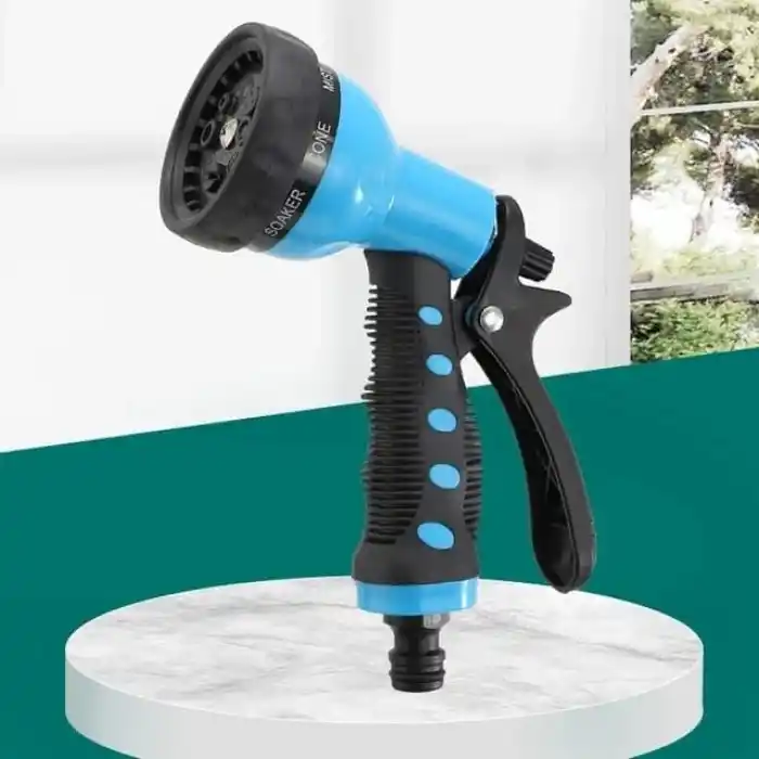 Orret Home 7 Fonksiyonlu Bahçe Sulama Tabancası, 4 Parça Hortum Bağlantı Setli Fıskiye, Ayarlanabilir Su Püskürtme Başlığı, Çim, Bitki, Araç Yıkama ve Bahçe Kullanımı İçin