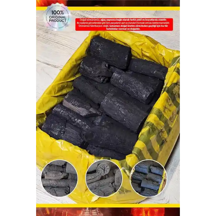 Doğal Meşe Mangal Kömürü 5 Kğ- Bbq Özel Paket