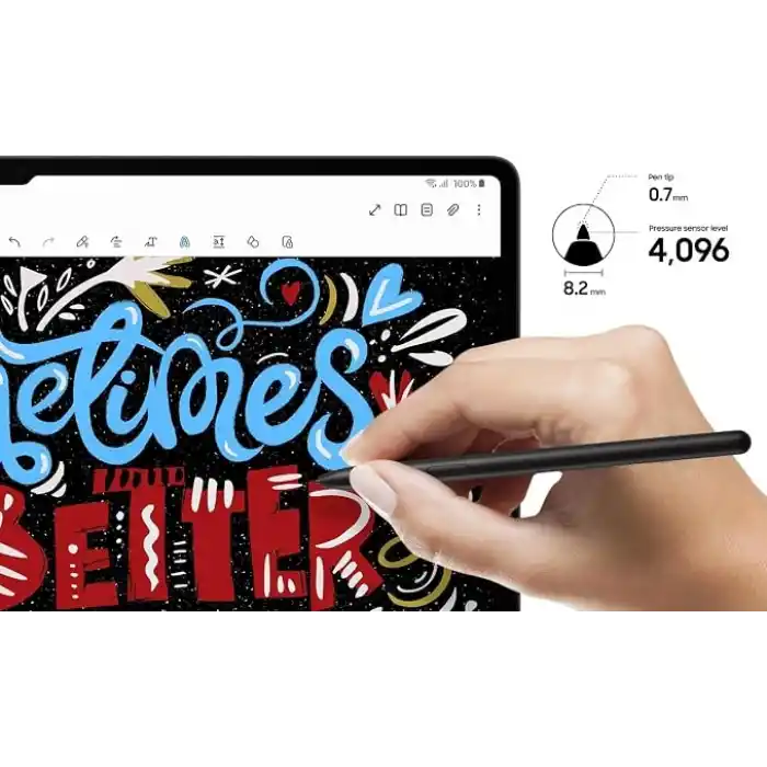 Coverzone Galaxy Tab S9 FE - S9 Plus ile Uyumlu Avuç İçi Algılamayan Dokunmatik Stylus SPen Kalem
