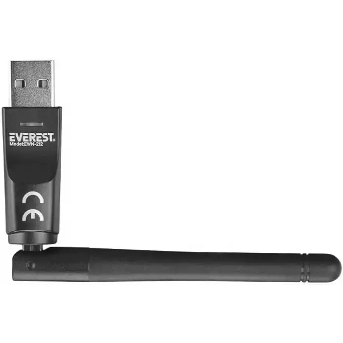 Everest EWN-212 150Mbps 2.4GHz 2dBi MT7601 Chipset Wifi Usb Kablosuz Adaptör