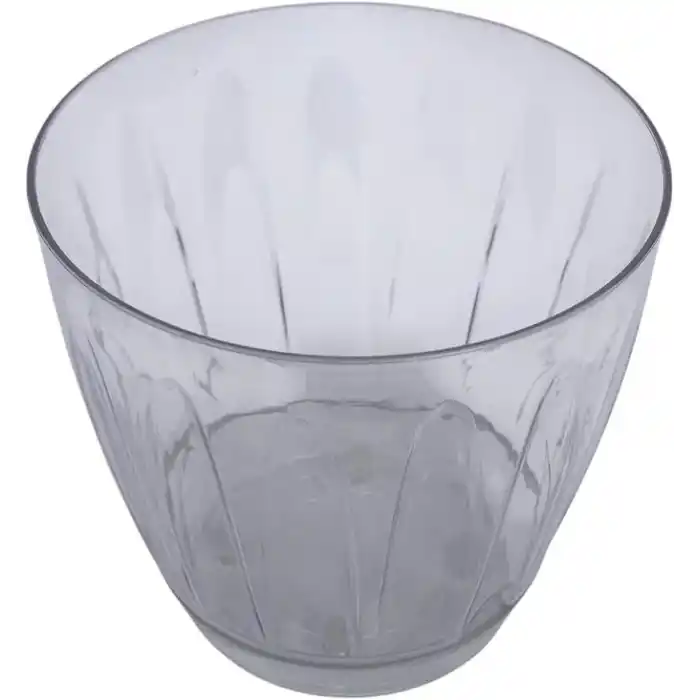 2 adet Plastik Orkide Saksısı Seti 1,5 lt Gizli Tabaklı Şeffaf Saksı 145 x 135 mm