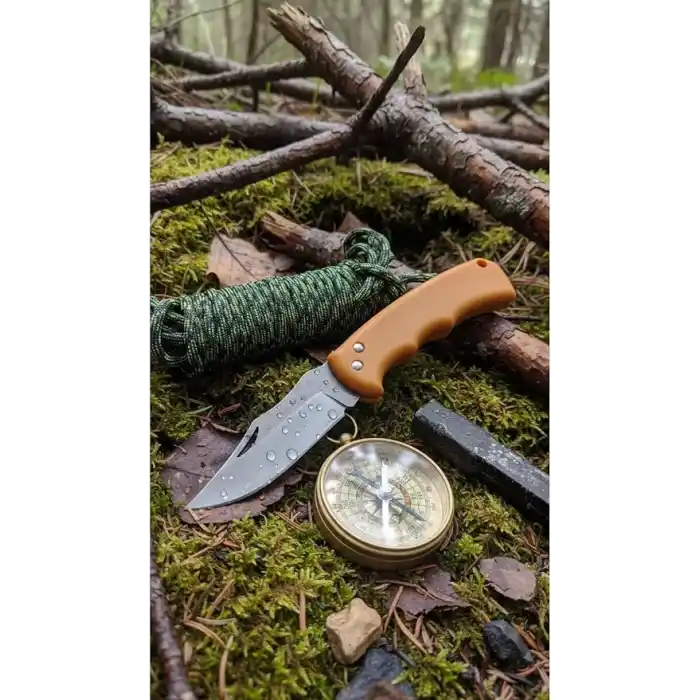 Kamp Çakısı: Sarı Plastik Saplı - Yüksek Performanslı, Ergonomik ve Çok Yönlü Outdoor Macera Dostu