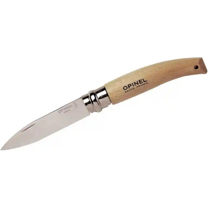 Opinel Inox 8 No Kayın Saplı Paslanmaz Bağ Çakısı