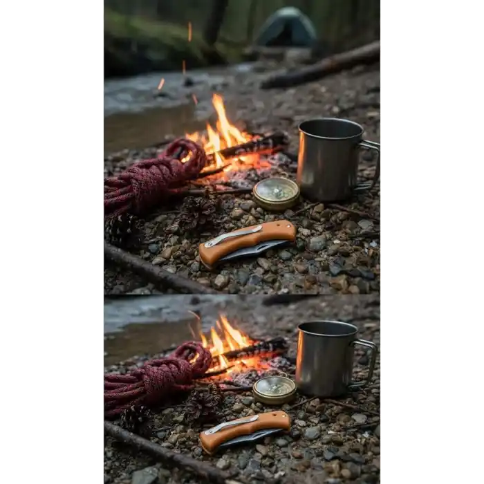 Kamp Çakısı: Sarı Plastik Saplı - Yüksek Performanslı, Ergonomik ve Çok Yönlü Outdoor Macera Dostu
