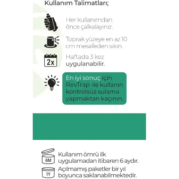Rev Guard Toprak Sineği Önleyici Bitkisel Sprey 200 ml Neem Lavanta Limon Okaliptüs Yağı