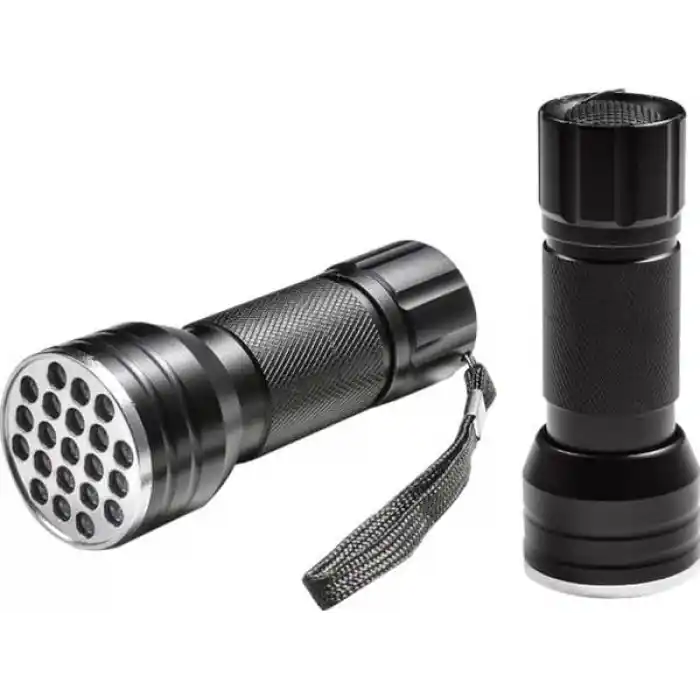 Monte Lua Uv Fener 21 LED Para Kontrol Ultraviyole Fener (Mor Işık)