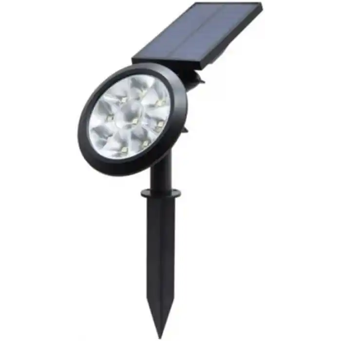 18W Solar Bahçe Aydınlatma Lambası - 9 LED Yeşil Işık, 200 Lümen, IP65 Su Geçirmez, Güneş Enerjili Kazıklı veya Duvar Montajlı Çim Armatürü
