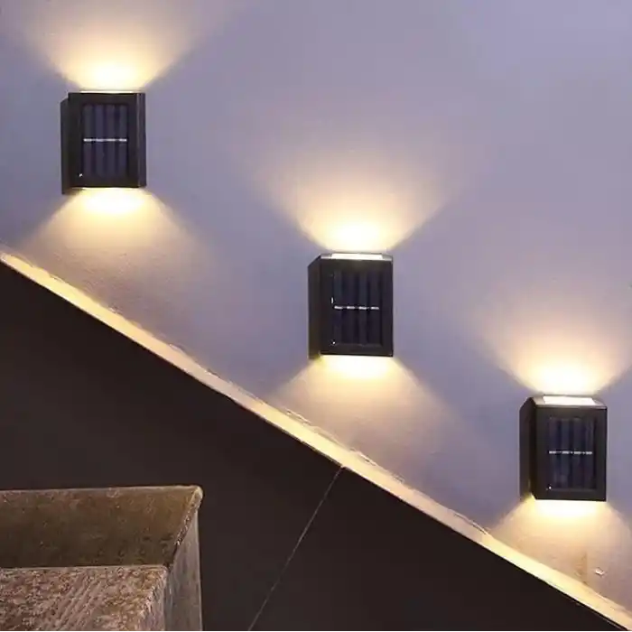 Robeve Tekli Solar Bahçe Aydınlatması Güneş Enerjili Bahçe Aydınlatması Duvar Lambası Çift Taraflı Aplik Işık Led Işık