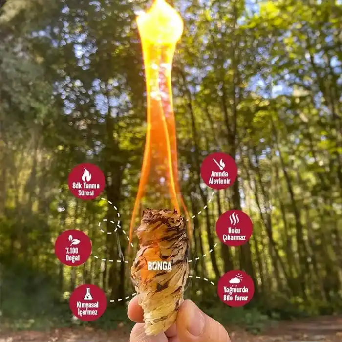 Mangal ve Barbekü Tutuşturucu 150 Adet 2 kg - Jel Ve Çıra Alternatifi Doğal Odun Yünü
