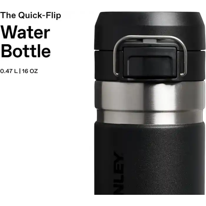 STANLEY Quick-Flip Termos 0.47 Litre - Siyah | Paslanmaz Çelik