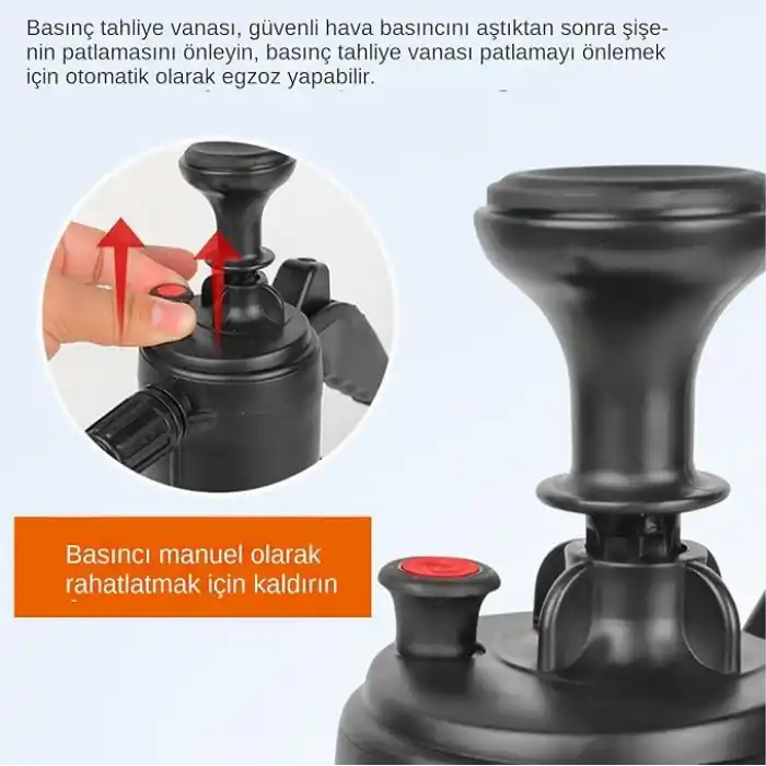Köpük Pompası Püskürtücü, Pompa Püskürtücü | 2L El Pompası Köpürtücü Köpük Püskürtücü - İki Nozul Seçenekli Araba Yıkama Püskürtme Şişesi, Araba Yıkama için Büyük Kapasiteli Pompa Püskürtücü, Sulama T