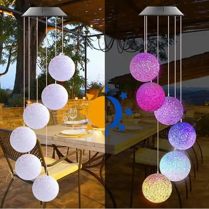 Greentech Güneş Enerjili Renk Geçişli Kristal Top Aydınlatma/GT-SL10