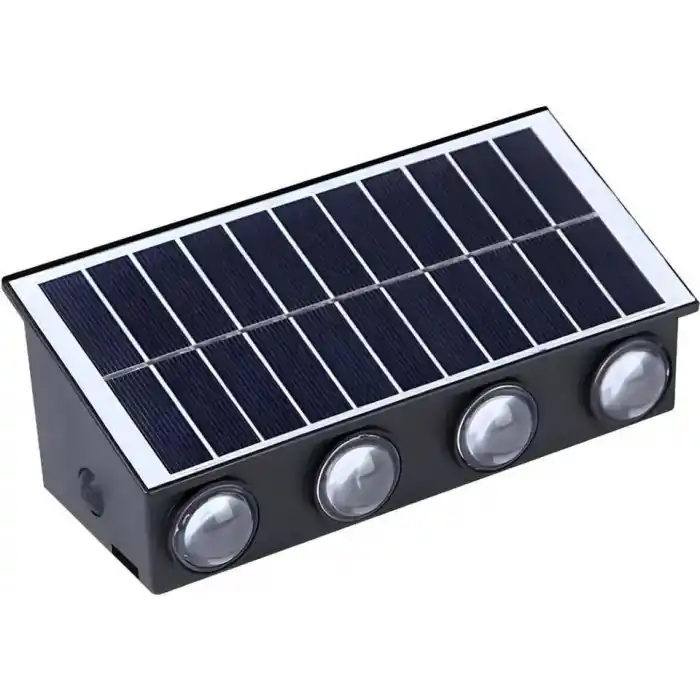 20W Güneş Enerjili Dış Mekan Bahçe Duvar Lambası - Cata Kos Solar LED Aplik - IP65 Su Geçirmez, 3200K Gün Işığı & Amber Dekoratif Aydınlatma (Gün Işığı)