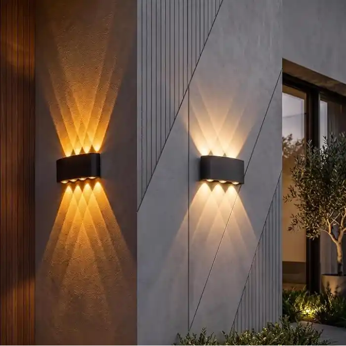 Dış Mekan LED Aplik 10 Watt AMBER Cata Haiti 3lü Aplik CT-8011A