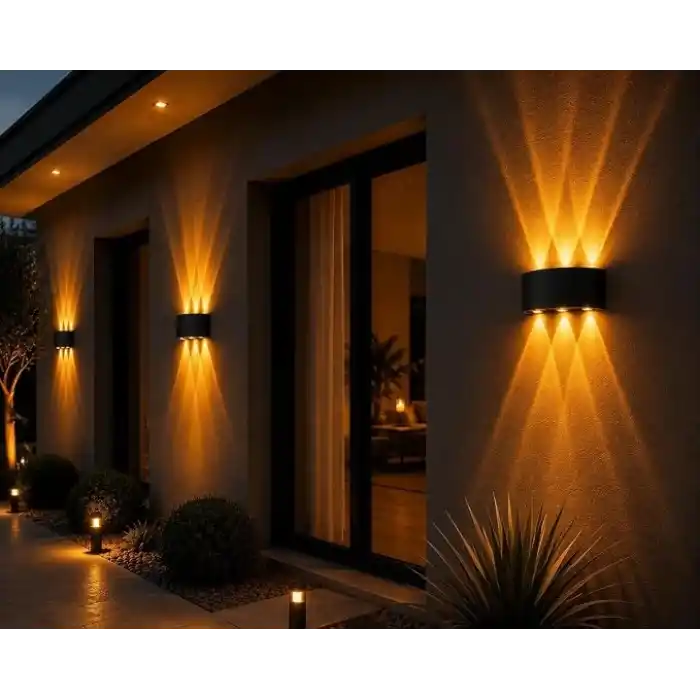 Dış Mekan LED Aplik 10 Watt AMBER Cata Haiti 3lü Aplik CT-8011A