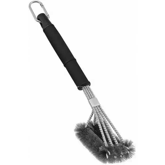 Busstier Dikey Izgara ve Mangal Temizleme Fırçası Paslanmaz Çelik Kıllı Deterjansız Derin Temizlik Fırını Barbekü Grill Fırçası Ergonomik Saplı Dayanıklı Mangal Temizleme Aparatı