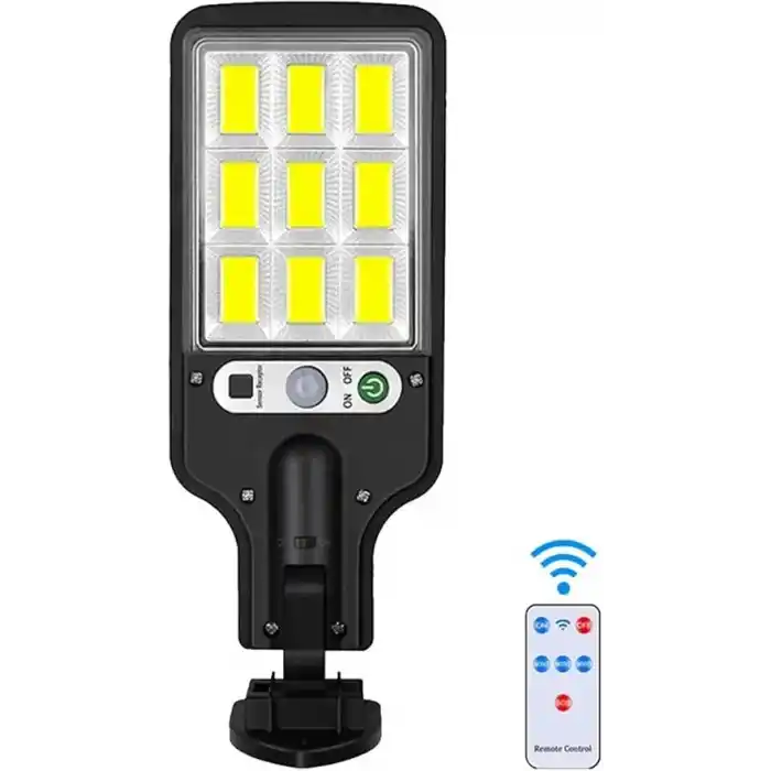 Solar Güneş Enerjili Led Bahçe Aydınlatması 120 Ledli 3 Modlu Hareket Sensörlü Su Geçirmez Lambası
