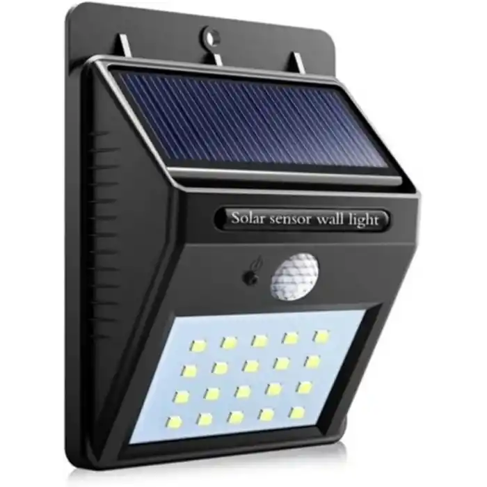 20 Ledli Sensörlü Solar Bahçe Aydınlatması