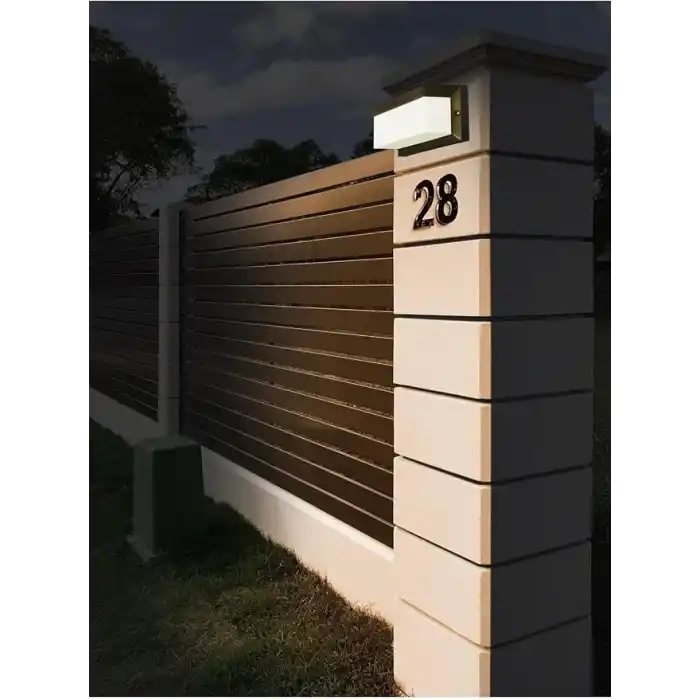 Bahçe Aydınlatması Led Işık 25cm E27 Duylu Zita Ultra Şapkalı Bahçe Duvar Aplik Su Geçirmez