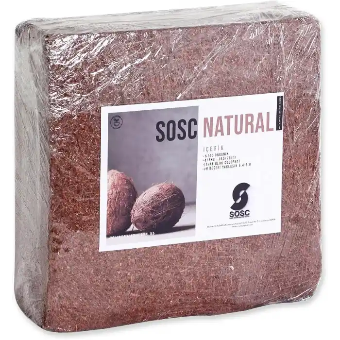 Cocopeat 65-75 Litre Sıkıştırılmış Hindistan Cevizi Torfu Bitki Toprağı 4-5 Kg.