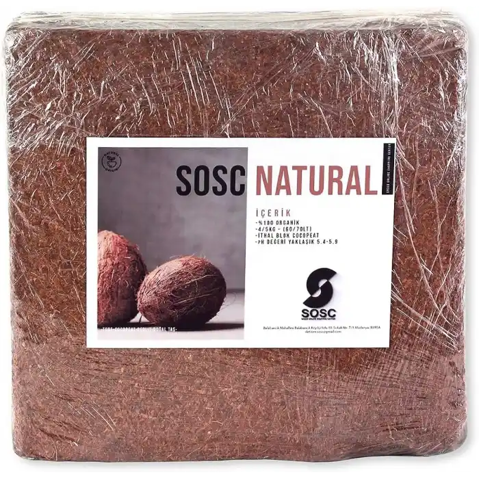 Cocopeat 65-75 Litre Sıkıştırılmış Hindistan Cevizi Torfu Bitki Toprağı 4-5 Kg.