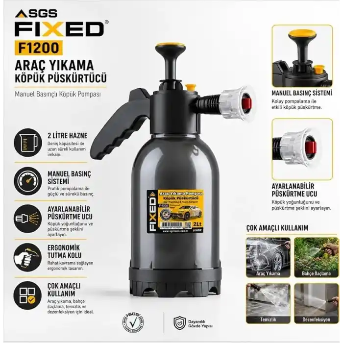 Araç Yıkama Köpük Pompası 2 Lt.